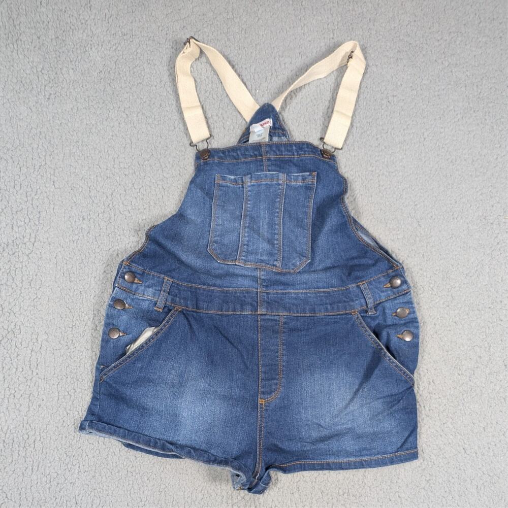Bongo Romper Overalls Womens Size 11 Blue Denim Y2k Shorts